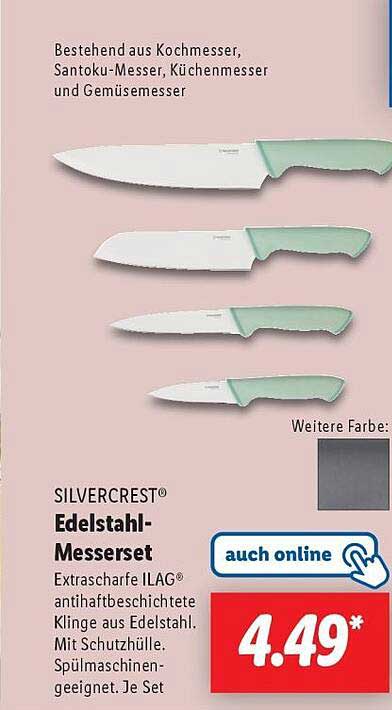 SILVERCREST® Edelstahl-Messer-Set