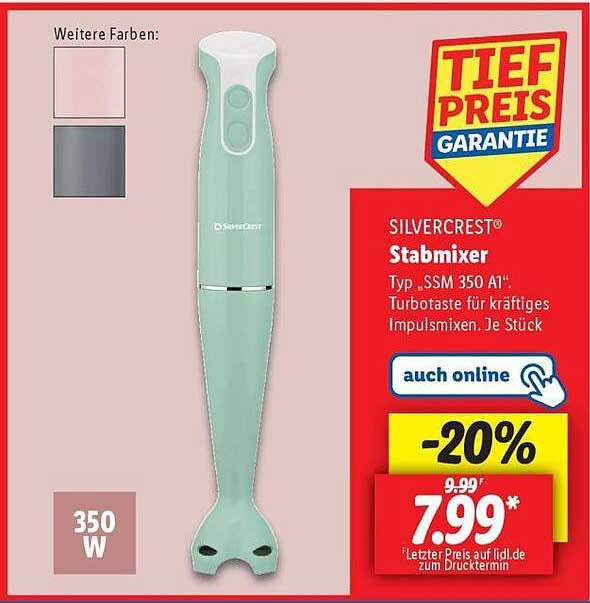 SILVERCREST® Stabmixer Typ „SSM 350 A1“