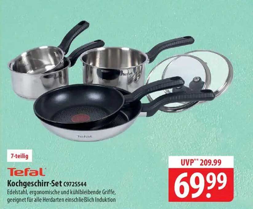 Tefal Kochgeschirr-Set C9725544 - 7-teilig