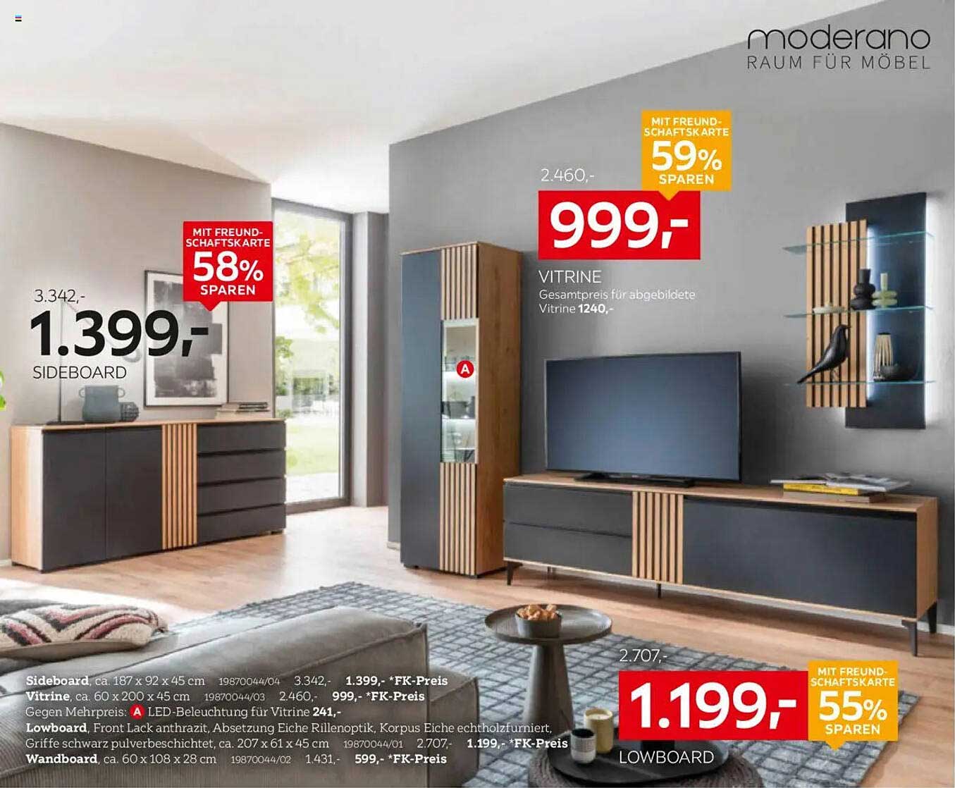 Vitrine 1240 für 999,- (vorher 2.460,-)