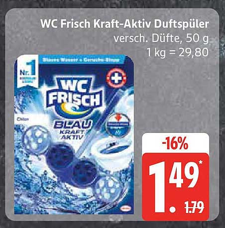 WC Frisch Kraft-Aktiv Duftspüler - verschiedene Düfte, 50 g