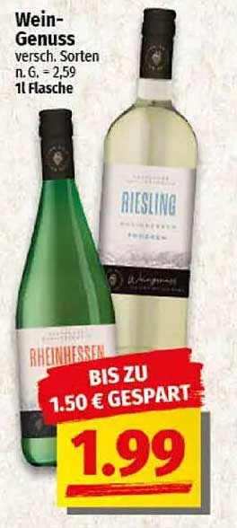 Wein-Genuss – verschiedene Sorten zum Sonderpreis