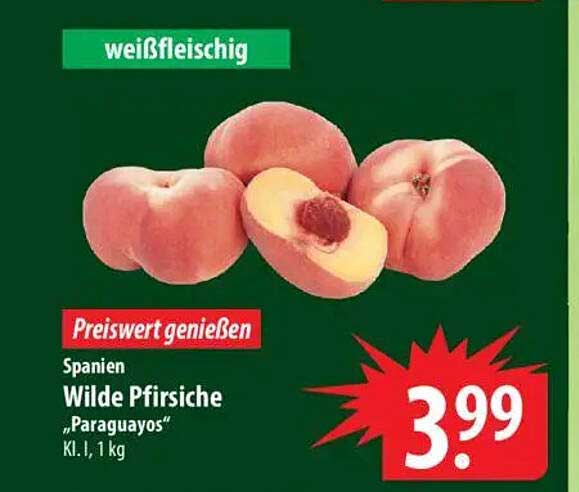 Wilde Pfirsiche 'Paraguayos' Kl. I, 1 kg