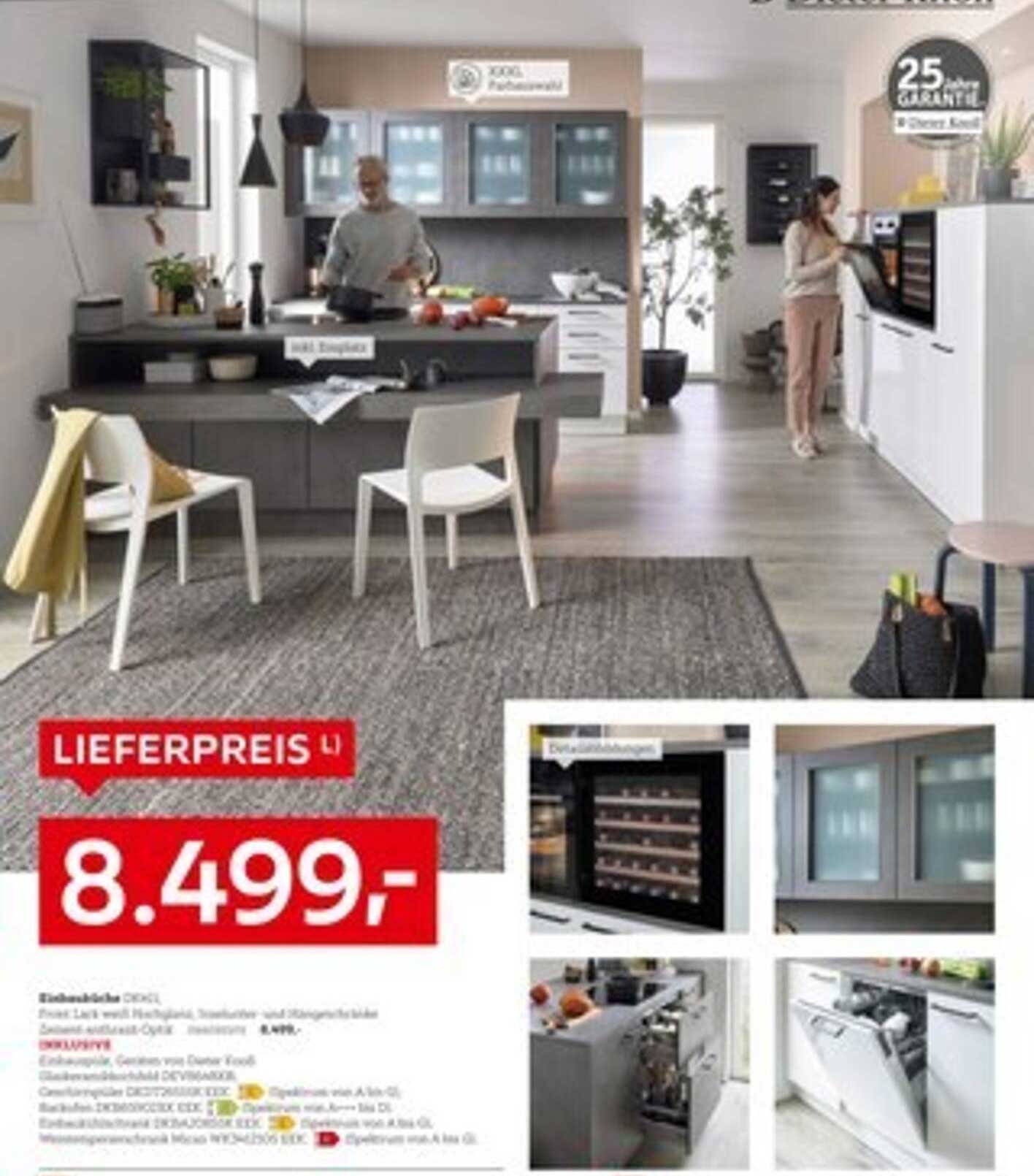 XXXL Küchenzeile plus Elektrogeräte für nur 8.499,-