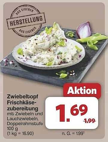 Zwiebeltopf Frischkäsezubereitung mit Zwiebeln und Lauchzwiebeln