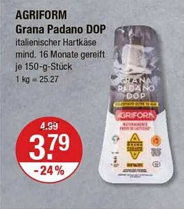 AGRIFORM Grana Padano DOP 150-g-Stück