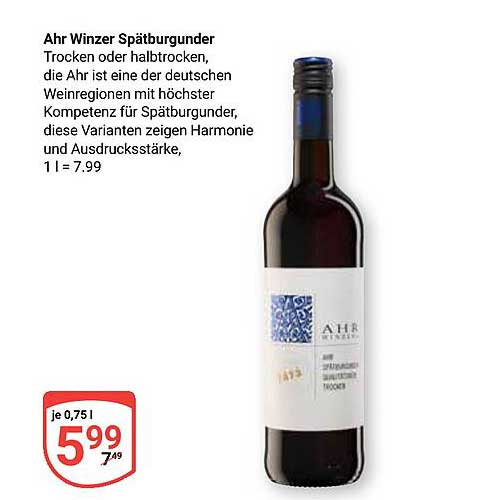 Ahr Winzer Spätburgunder