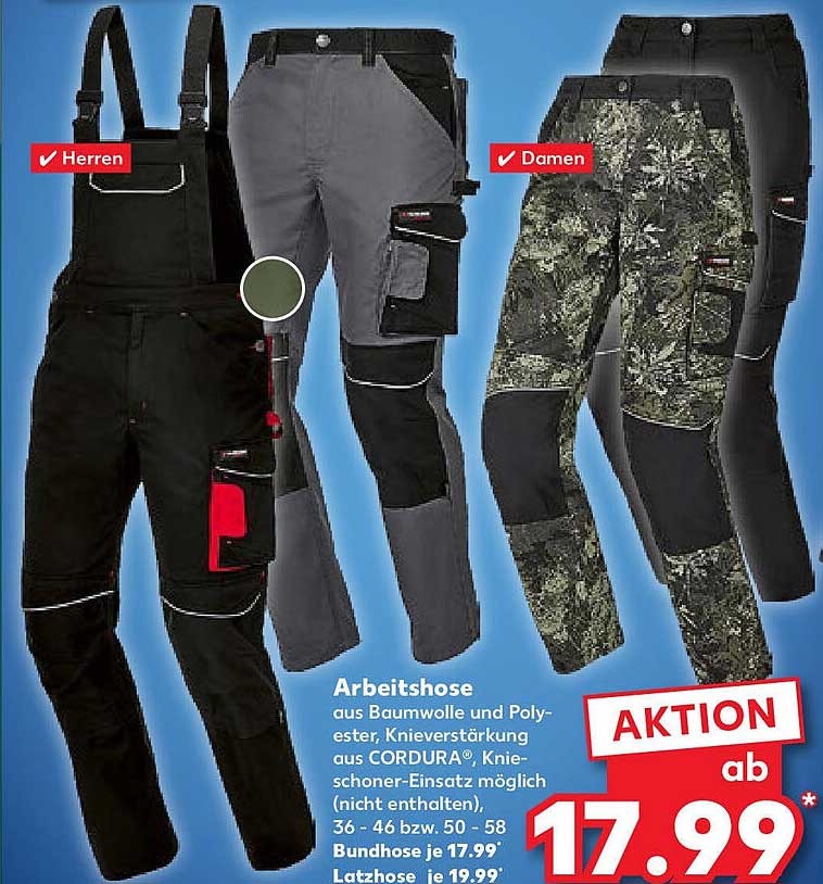 Arbeitshose aus Baumwolle und Polyester