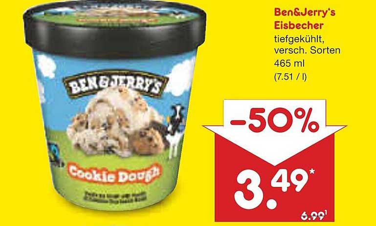 Ben & Jerry's Eisbecher Cookie Dough 465 ml