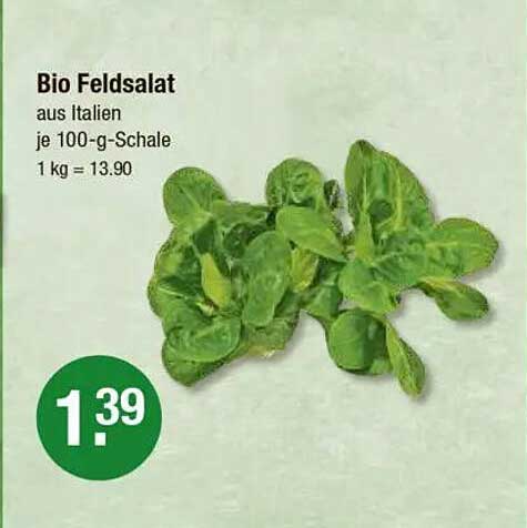 Bio Feldsalat aus Italien