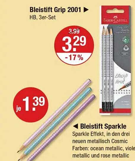 Bleistift Grip 2001 HB, 3er-Set