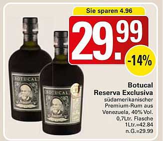 Botucal Reserva Exclusiva 0,7L - Premium-Rum aus Venezuela