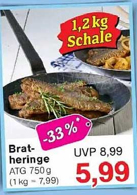 Bratheringe 750 g - Jetzt im Jawoll-Prospekt!