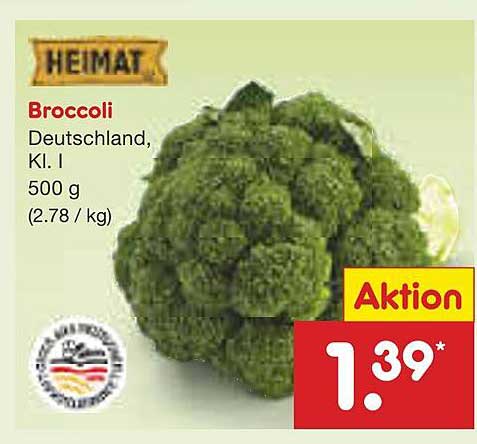 Broccoli Deutschland, Kl. I 500 g (2.78 €/kg)