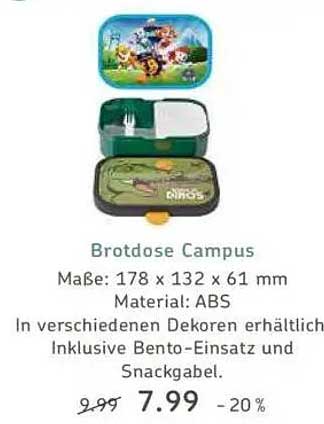 Brotdose Campus - Optimal für unterwegs!