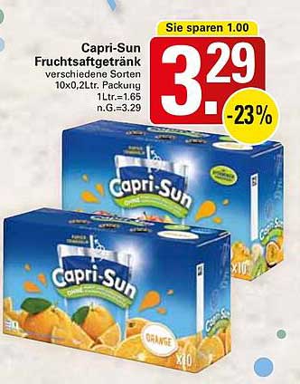 Capri-Sun Fruchtsaftgetränk - 10x0,2l Packung