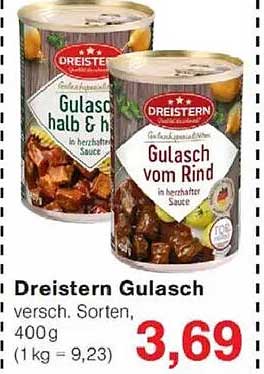 DREISTERN Gulasch, 400g - verschiedene Sorten