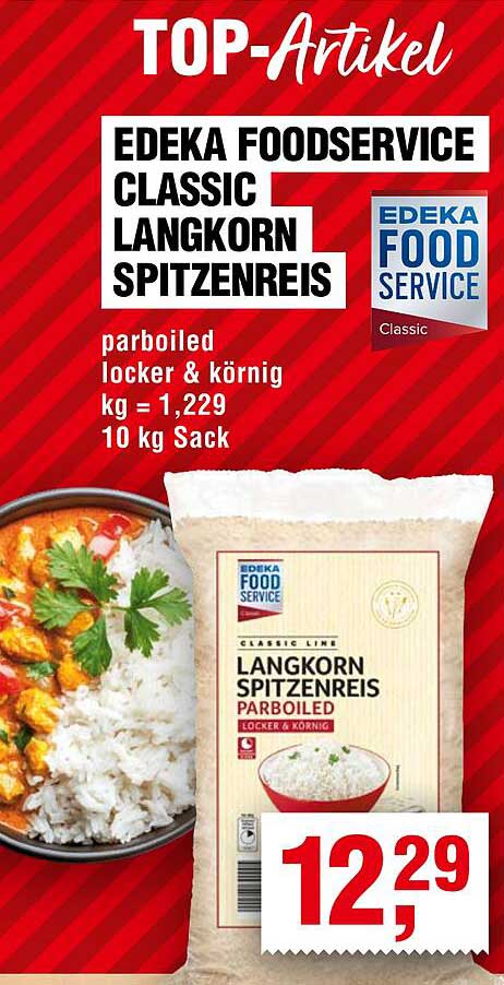 EDEKA FOODSERVICE CLASSIC LANGKORN SPITZENREIS 10 kg Sack