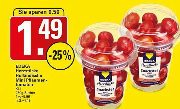 EDEKA Herzstücke Holländische Mini Pflaumentomaten