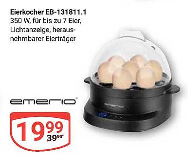 Eierkocher EB-131811.1 von Emerio für bis zu 7 Eier