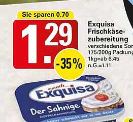 Exquisa Frischkäse-Zubereitung 175g/200g - Verschiedene Sorten