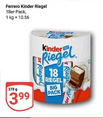 Ferrero Kinder Riegel 18er-Pack