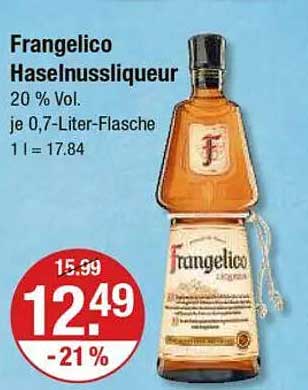 Frangelico Haselnusslikör 0,7 Liter – Leckerer Genuss mit Nussaroma