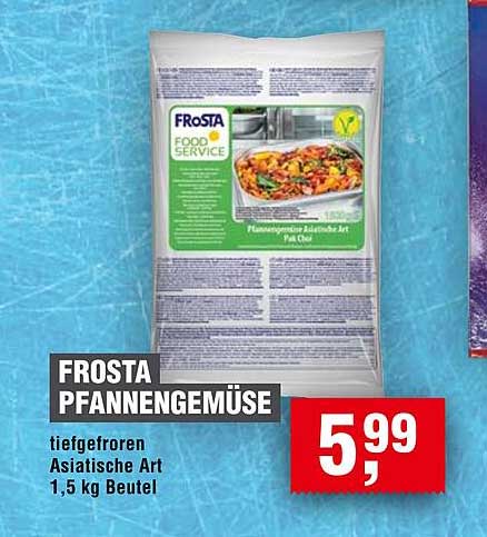 FROSTA Pfannengemüse - Tiefgefroren Asiatische Art, 1,5 kg Beutel