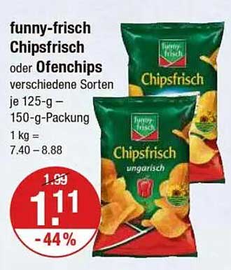funny-frisch Chipsfrisch oder Ofenchips - verschiedene Sorten je 125-g - 150-g-Packung