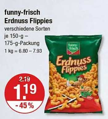 funny-frisch Erdnuss Flippies verschiedene Sorten je 150-g – 175-g-Packung