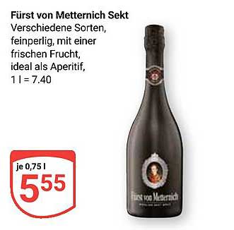 Fürst von Metternich Sekt - Verschiedene Sorten, feiner Geschmack