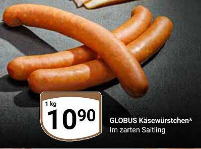 GLOBUS Käsewürstchen* Im zarten Saitling