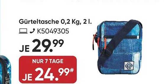 Gürteltasche 0,2 Kg, 2 l