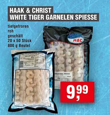 HAAK & CHRIST WHITE TIGER GARNELEN SPIESSE