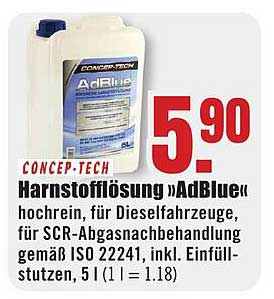 Harnstofflösung »AdBlue« hochrein, für Dieselfahrzeuge, für SCR-Abgasnachbehandlung