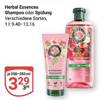 Herbal Essences Shampoo oder Spülung – Verschiedene Sorten