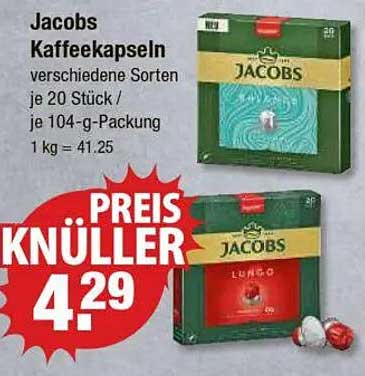 Jacobs Kaffekapseln verschiedene Sorten je 20 Stück / je 104-g-Packung