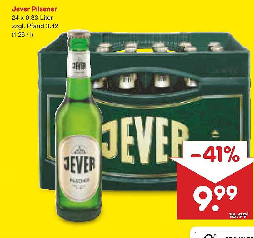 Jever Pilsener 24 x 0,33 Liter im Kasten