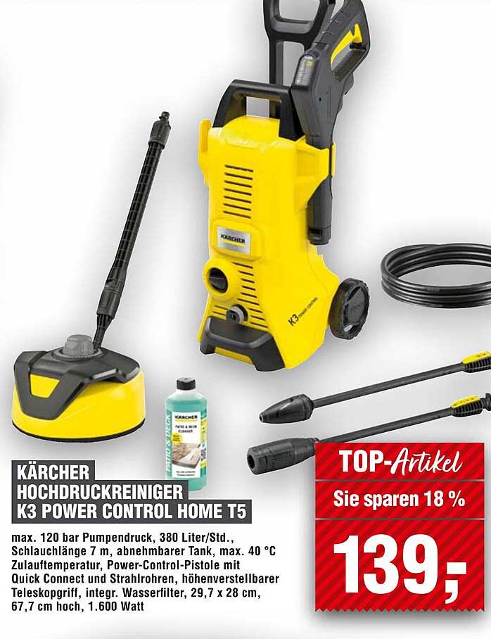 KÄRCHER HOCHDRUCKREINIGER K3 POWER CONTROL HOME T5