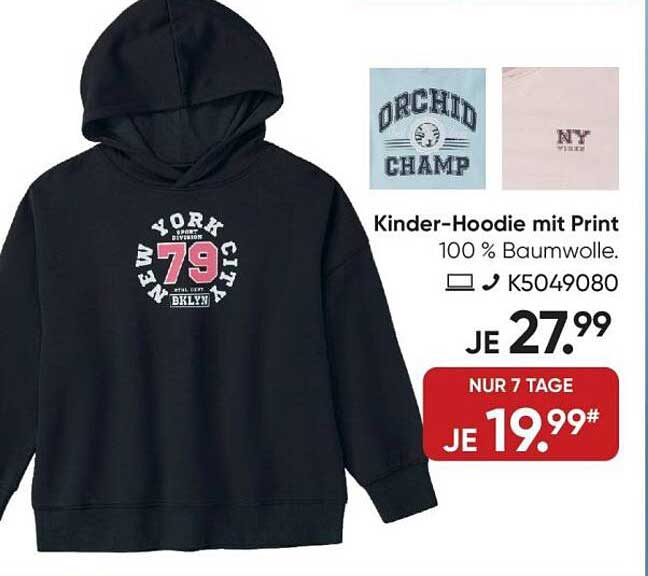 Kinder-Hoodie mit Print