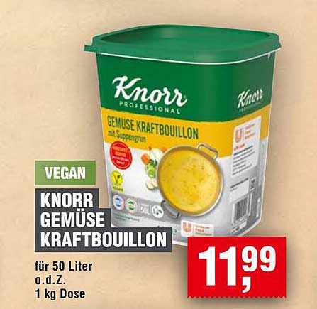 Knorr Gemüse Kraftbouillon 1 kg Dose