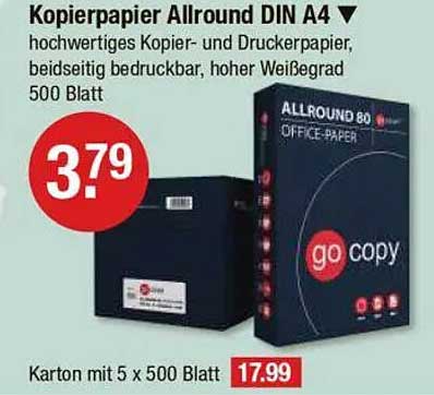Kopierpapier Allround DIN A4