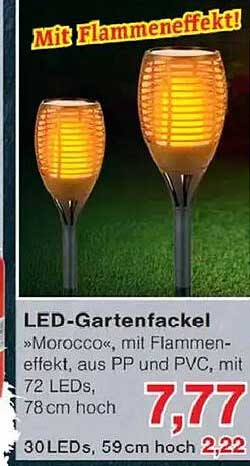 LED-Gartenfackel »Morocco« mit Flammeneffekt