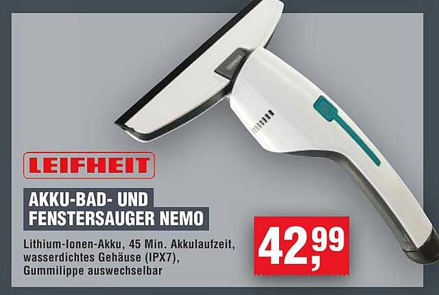 LEIFHEIT AKKU-BAD- UND FENSTERSAUGER NEMO