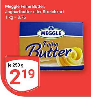Meggle Feine Butter, Joghurtbutter oder Streichzart