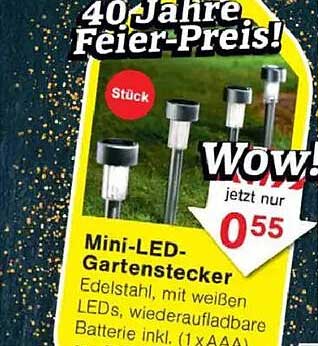 Mini-LED-Gartenstecker