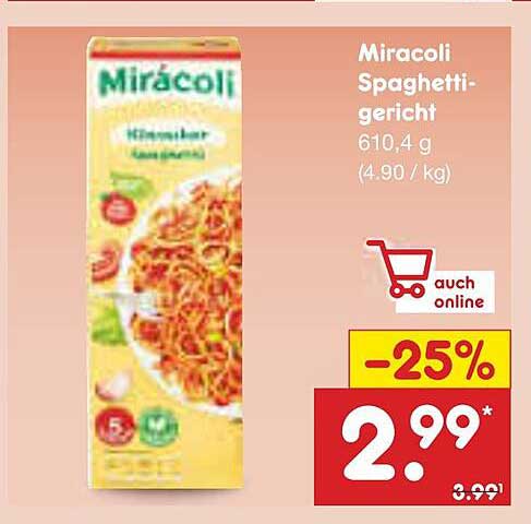 Mirácoli Spaghetti-Gericht
