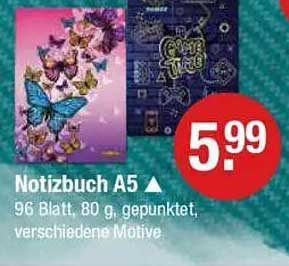 Notizbuch A5 mit verschiedenen Motiven