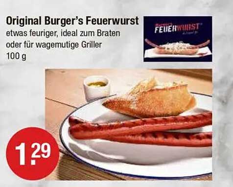 Original Burger's Feuerwurst