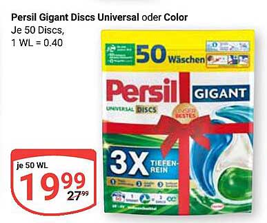 Persil Gigant Discs Universal oder Color